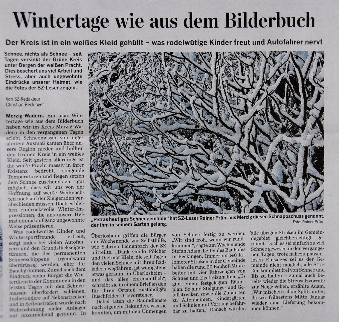 Wintertage wie aus dem Bilderbuch ...