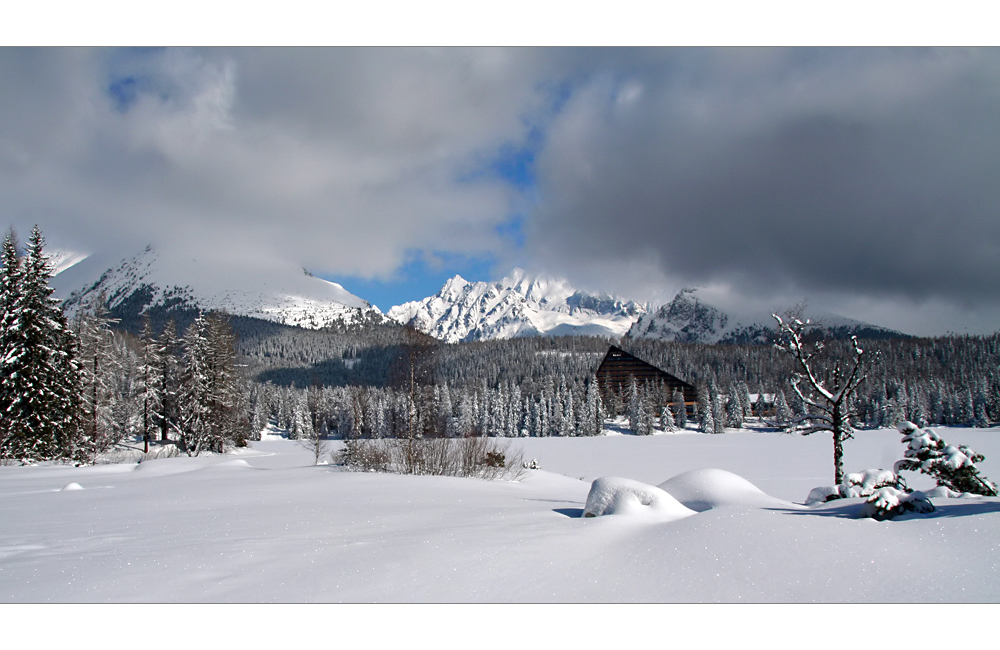 Wintertime in the mountains of the High Tatras