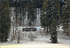 Wintertour auf geräumten Strassen.