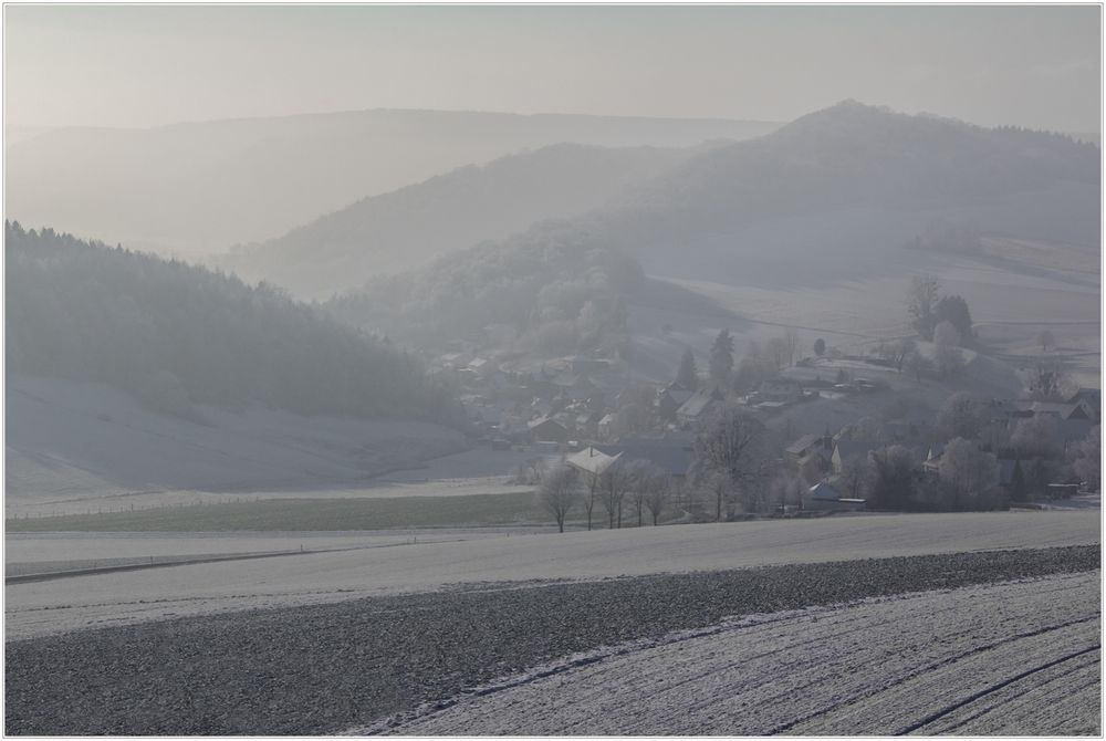 Winterträumendes Dörfchen... 