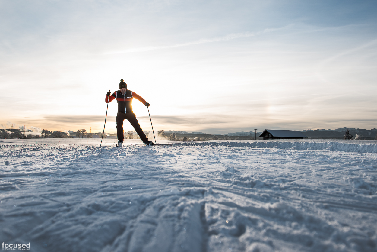 Wintertraining im frühen Morgengrauen