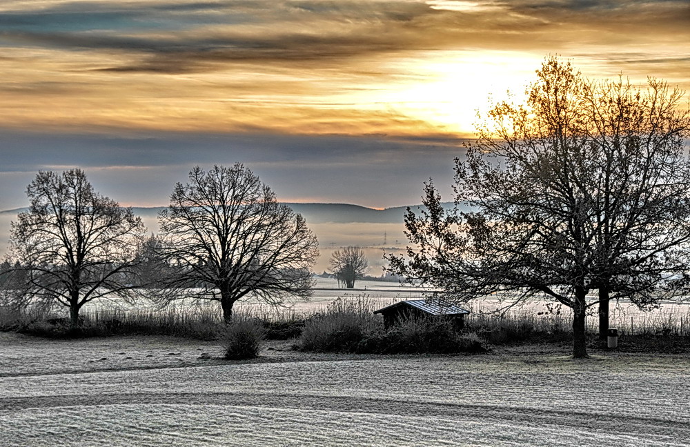 Wintertraum früh morgens