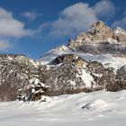 Wintertraum in den Sextener Dolomiten. Unbeschreiblich ist der Anblick beim....