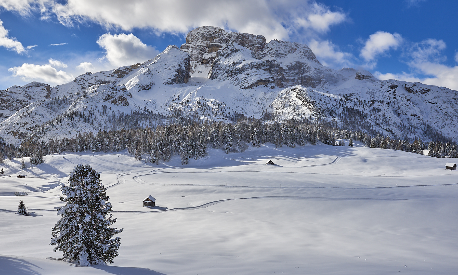 Wintertraumland Dolomiten, Kleinod in den Dolomiten die Plätzwiese die 2.