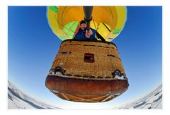 winterupgrade: Selbstportrait im Ballon