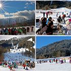 Wintervergnügen am Skihang