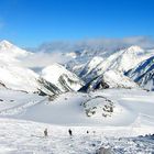 Wintervergnügen auf dem Gletscher