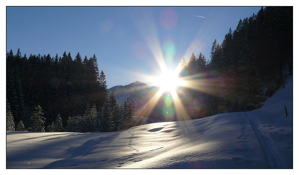 Winterwanderung in die Sonne