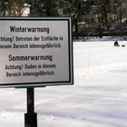 Winterwarnung am Schlachtensee