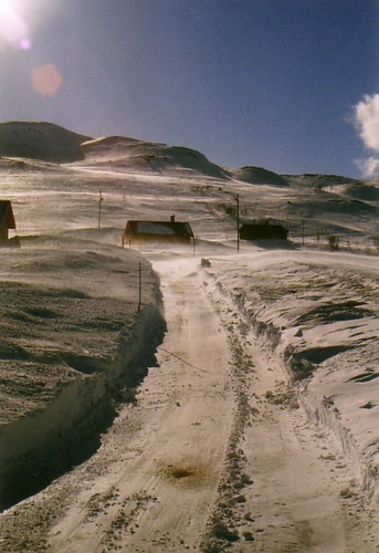 winterweg in norwegen