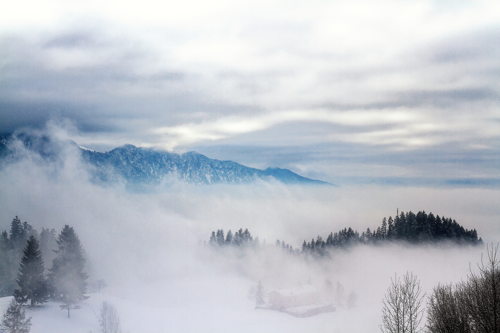 Winterwelt in den Alpen