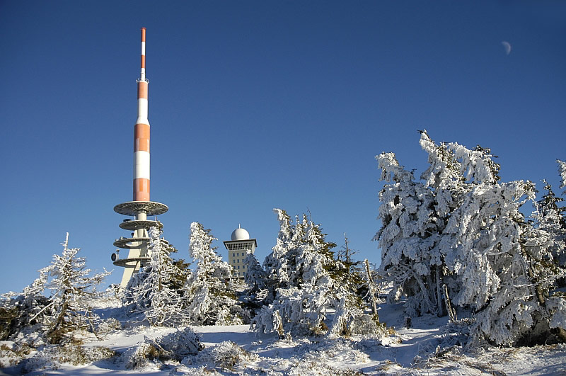 Winterwetter auf dem Brocken