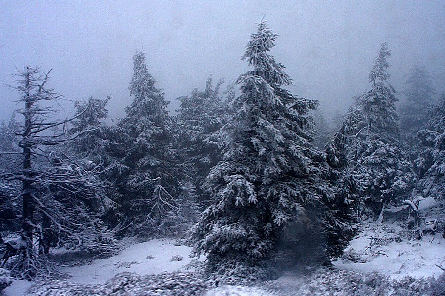 Winterwetter auf dem Brocken