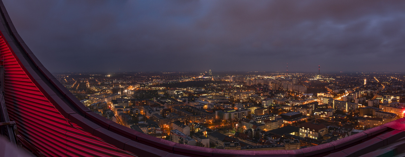 Winterwolken über Leipzig