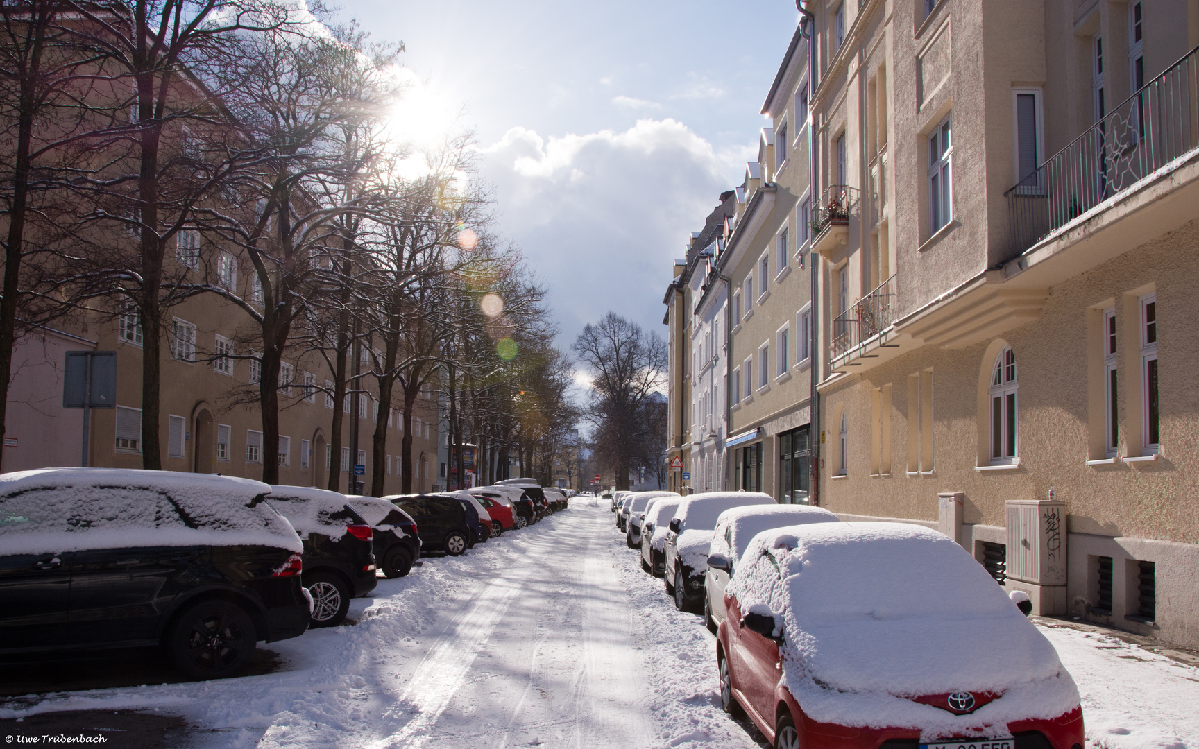 Winterwonderland in München Giesing (1)