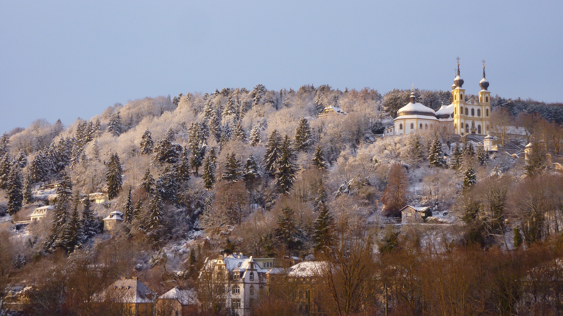 Winterwonderland - Würzburg´s Käppele im Winter-Morgenlicht