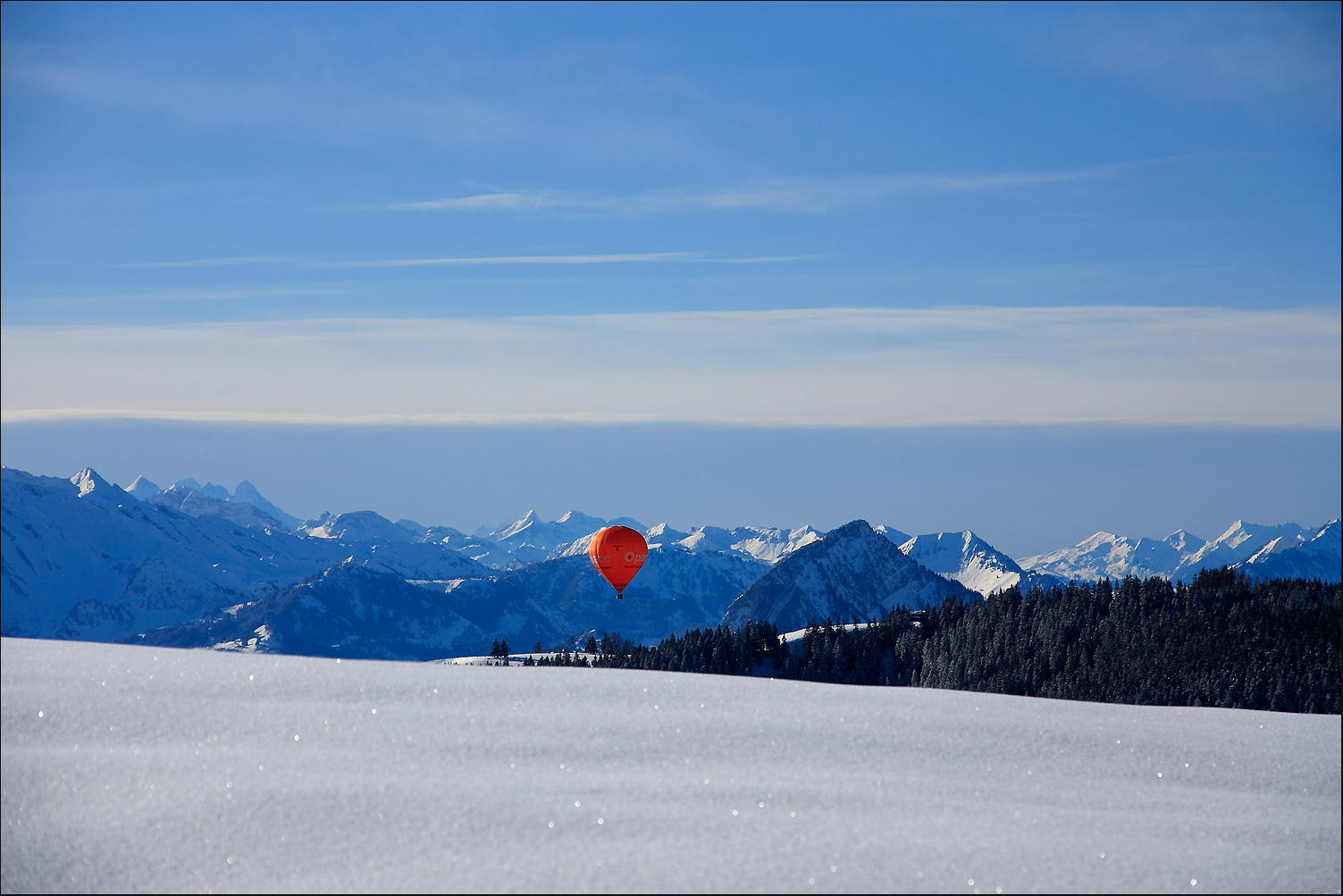 Winterwunder... Schnee auf den Bergen