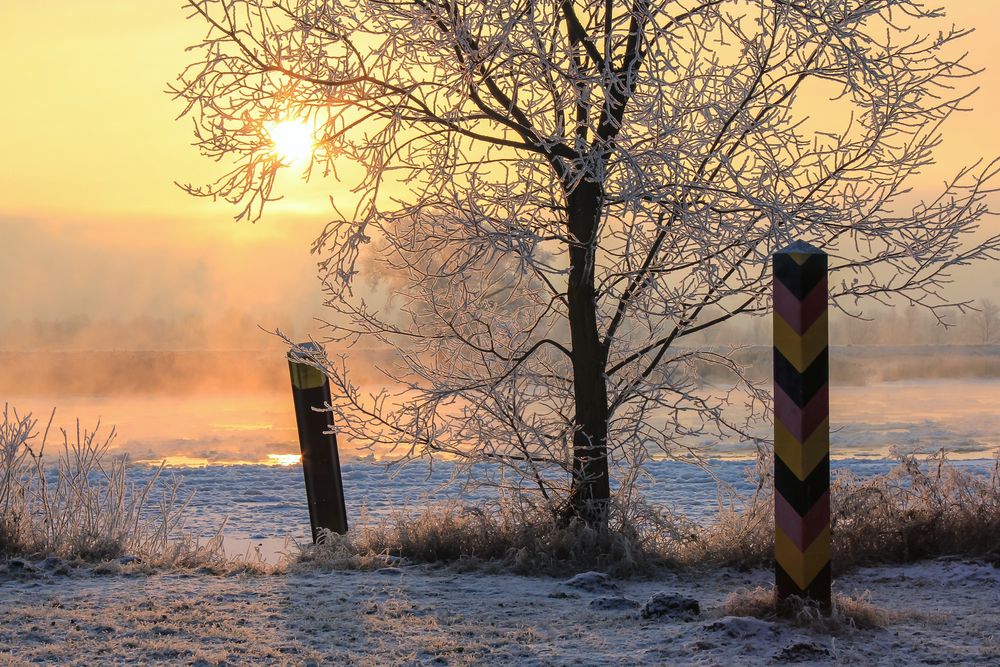 Winterwunderland - am Grenzfluss