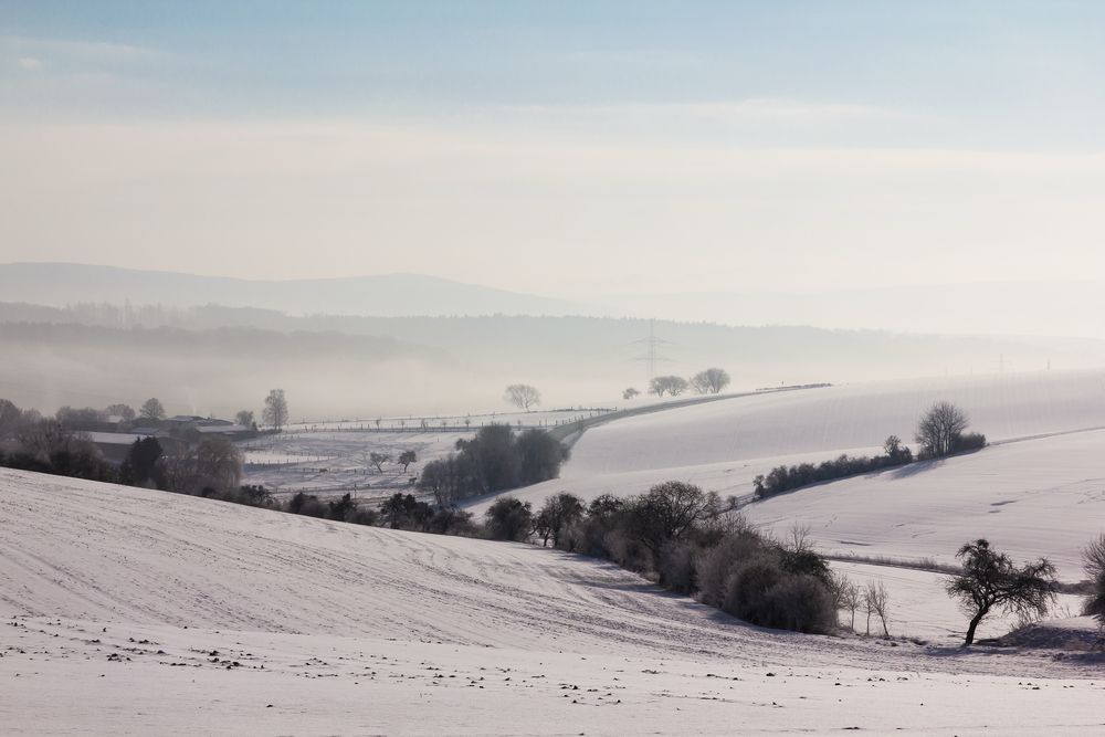 Winterwunderland - Blick ins Tal