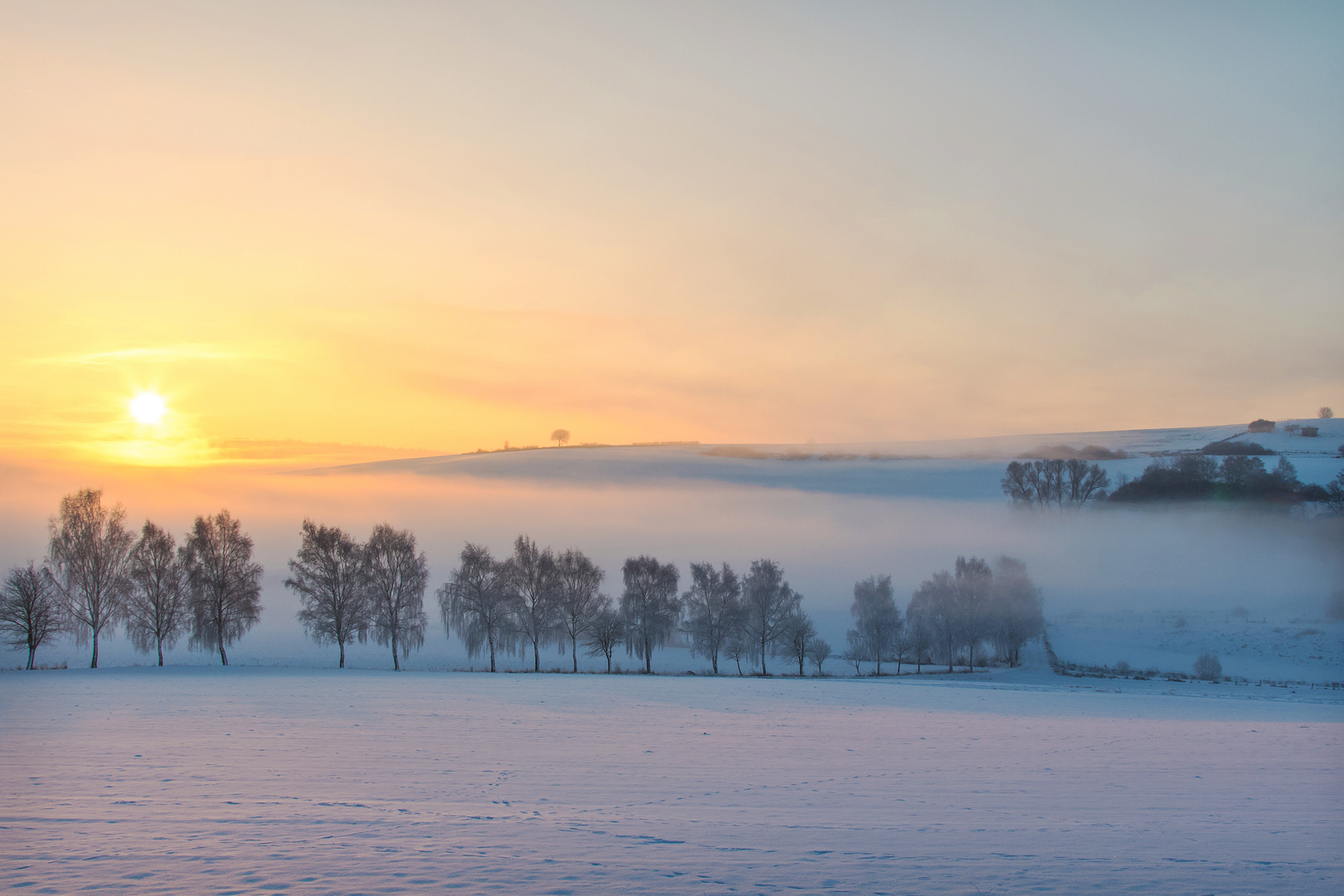 Winterwunderland - hoffnungsvoller Morgen