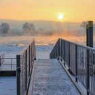 Winterwunderland - tiefgefrorener Steg