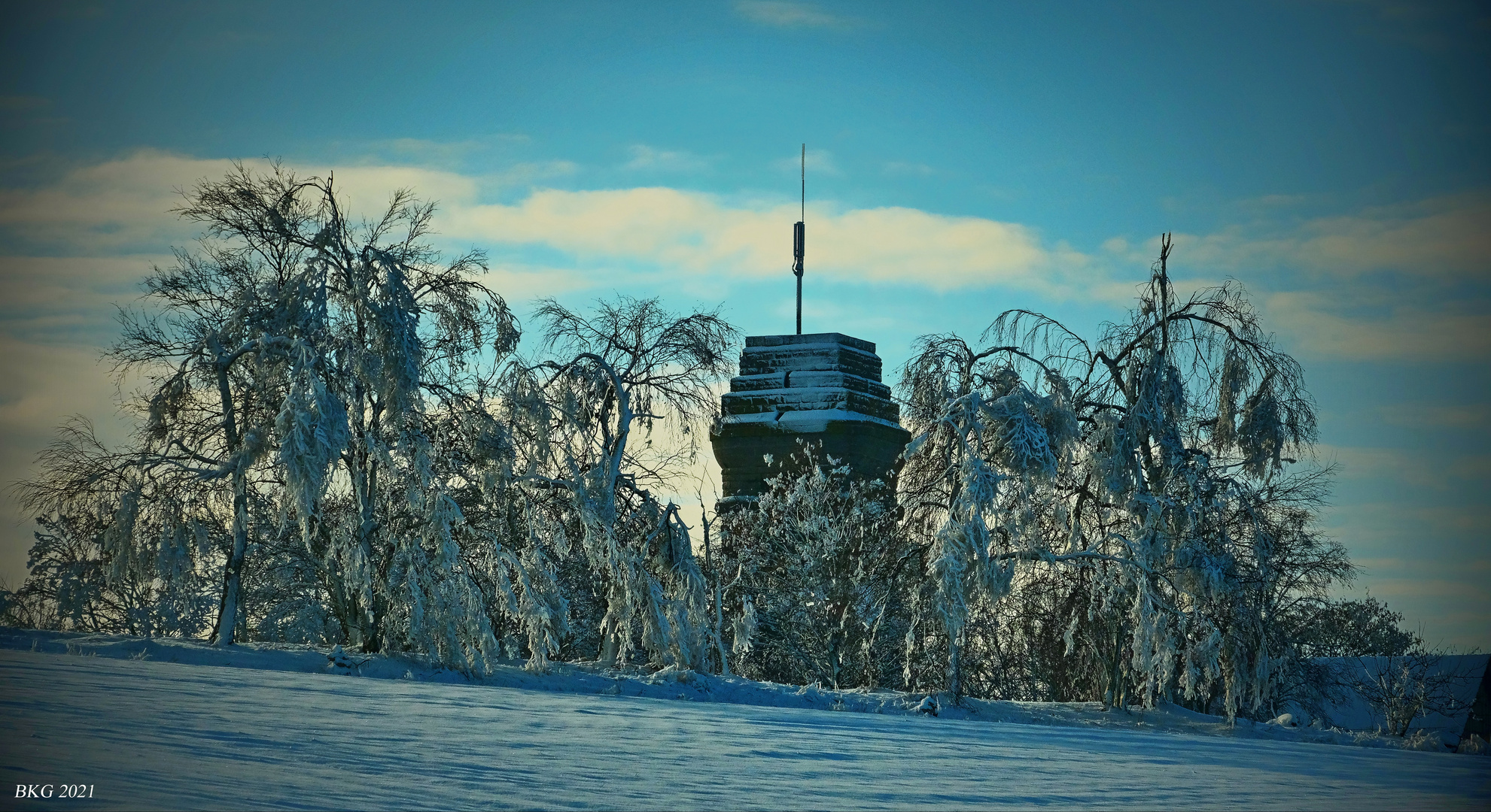 Winterzauber am Bismarkturm 