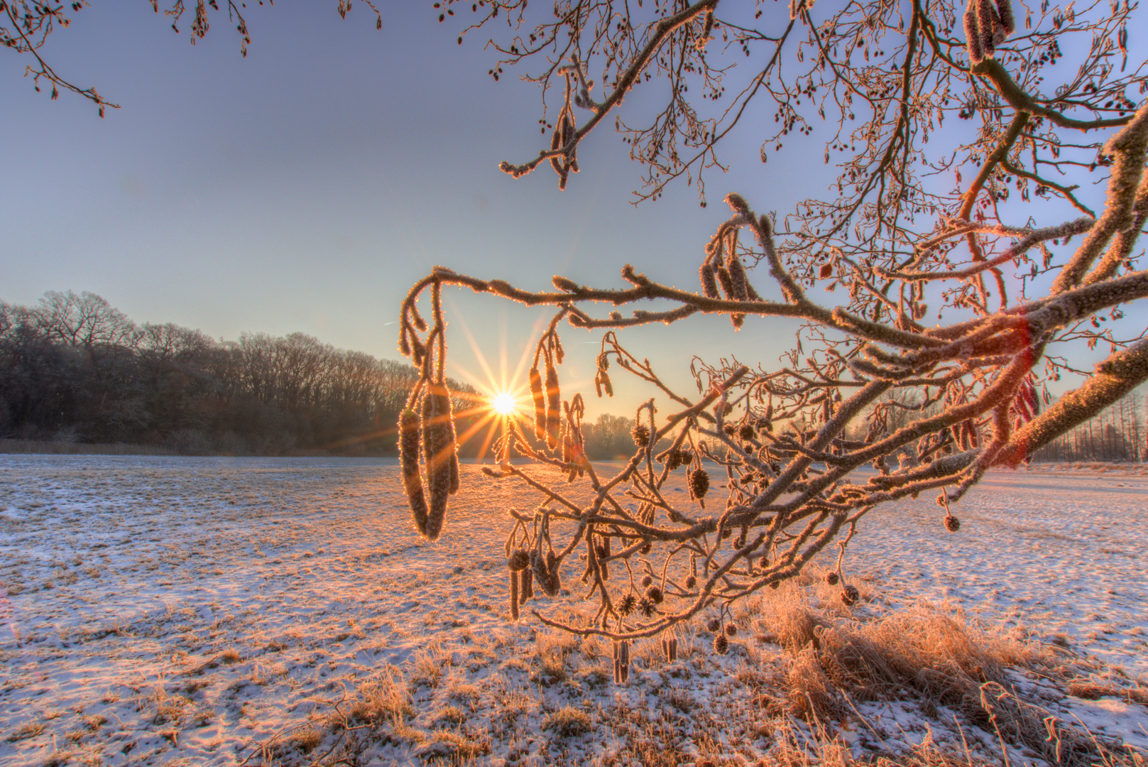 Winterzauber am frühen Morgen