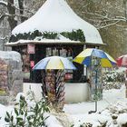 Winterzauber am Kiosk in Bad Schmiedeberg