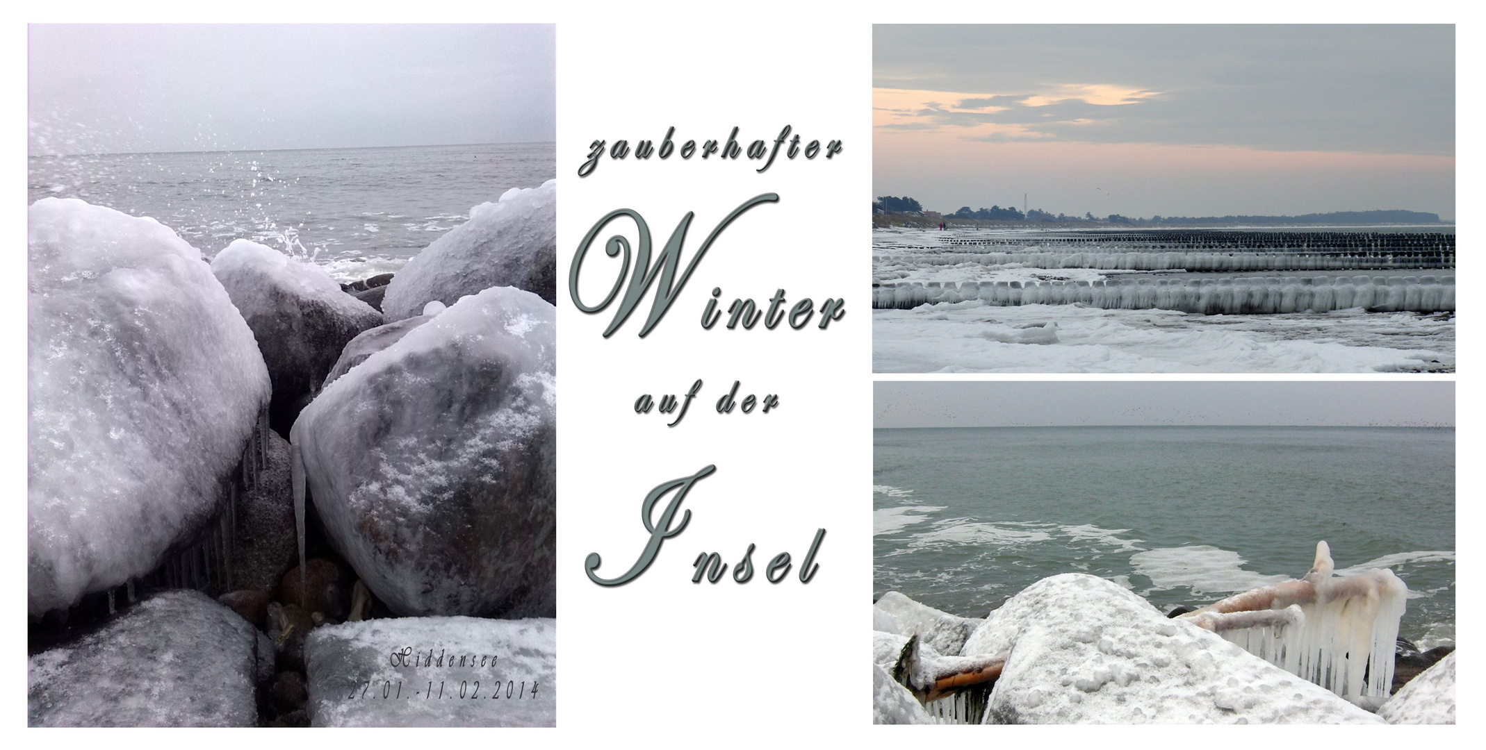 Winterzauber am Strand von Hiddensee