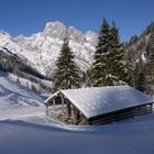 Winterzauber in der Nähe des Rundumkasers