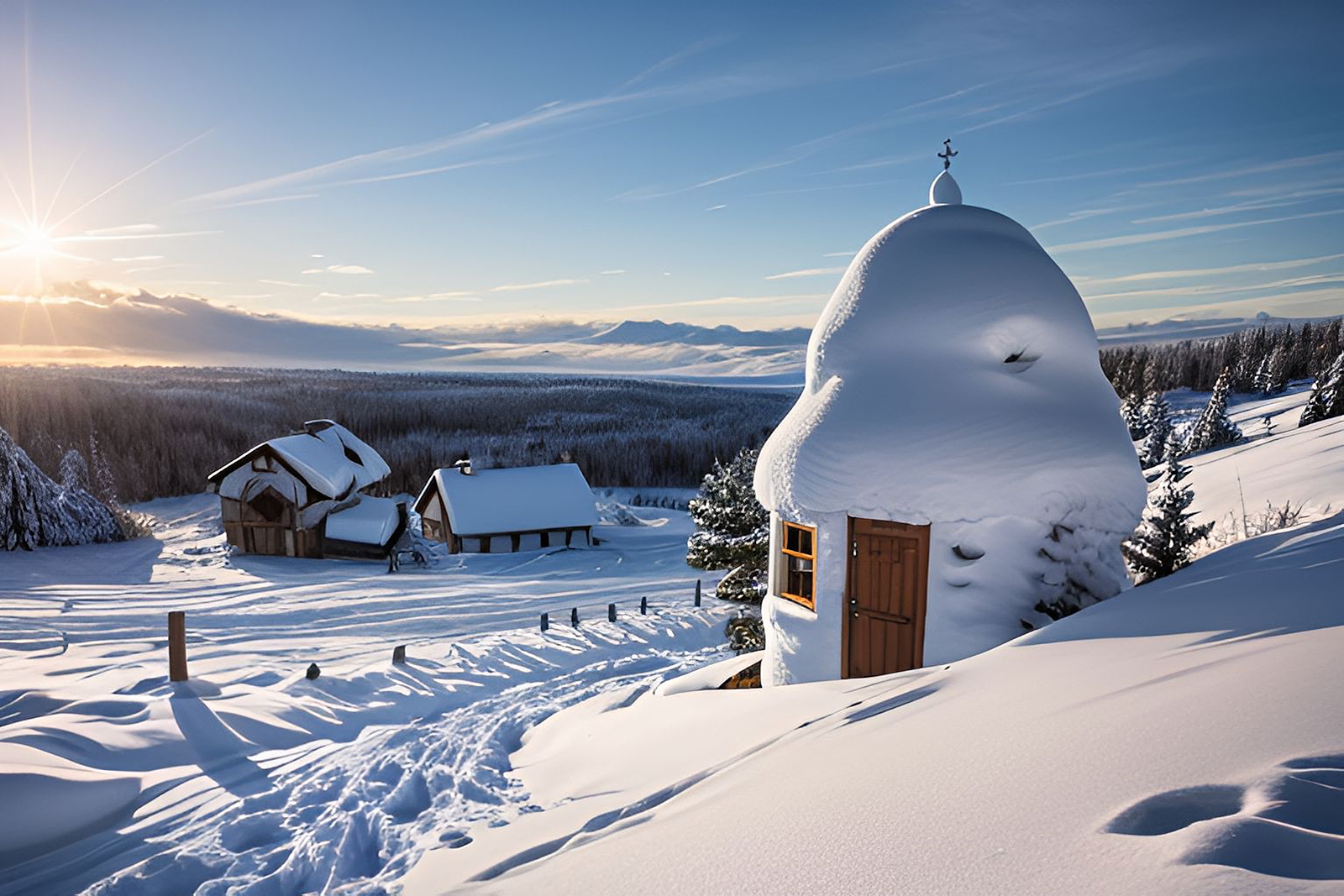 Winterzauber mit Hilfe der KI