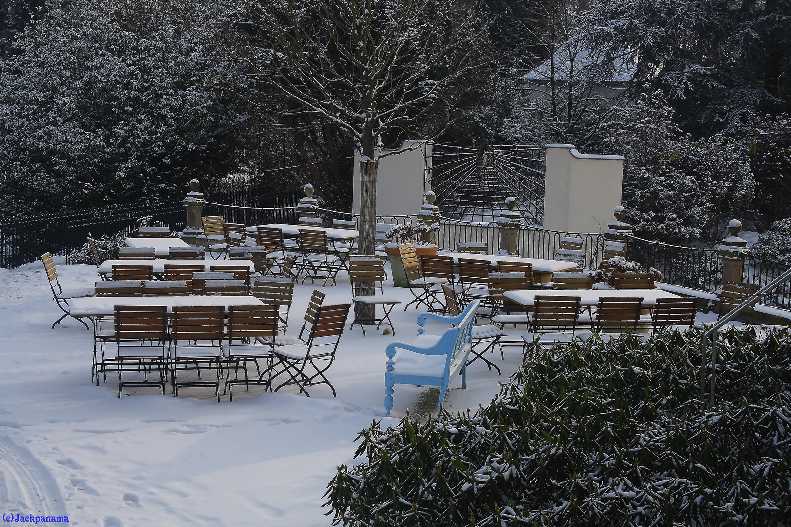 Winterzeit im Biergarten Schloss Gartrop