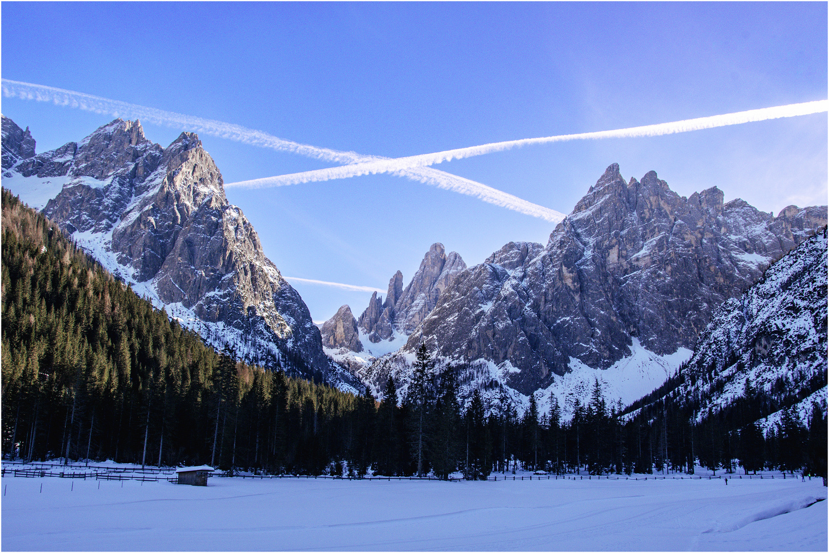 Winterzeit in Süd-Tirol +++ Spuren im Schnee