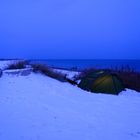 Winterzelten an der Ostsee