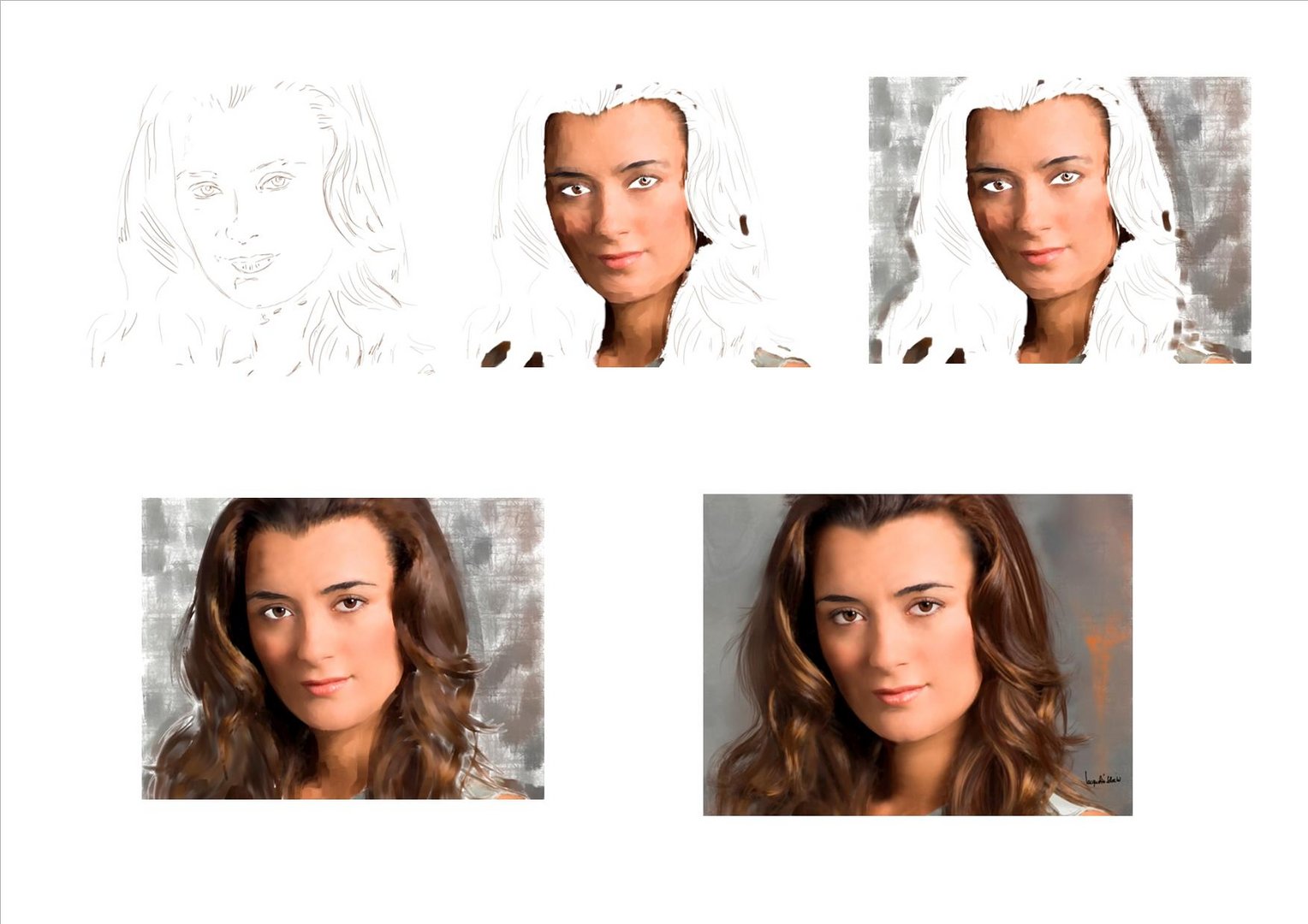 wip - digital painting ziva