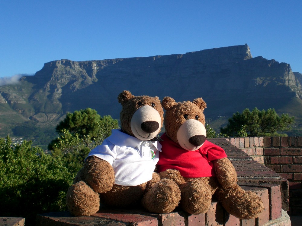 Wir am Tafelberg in Kapstadt