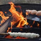 wir backen ein Stockbrot