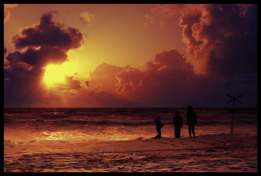 Wir basteln uns einen Sonnenuntergang