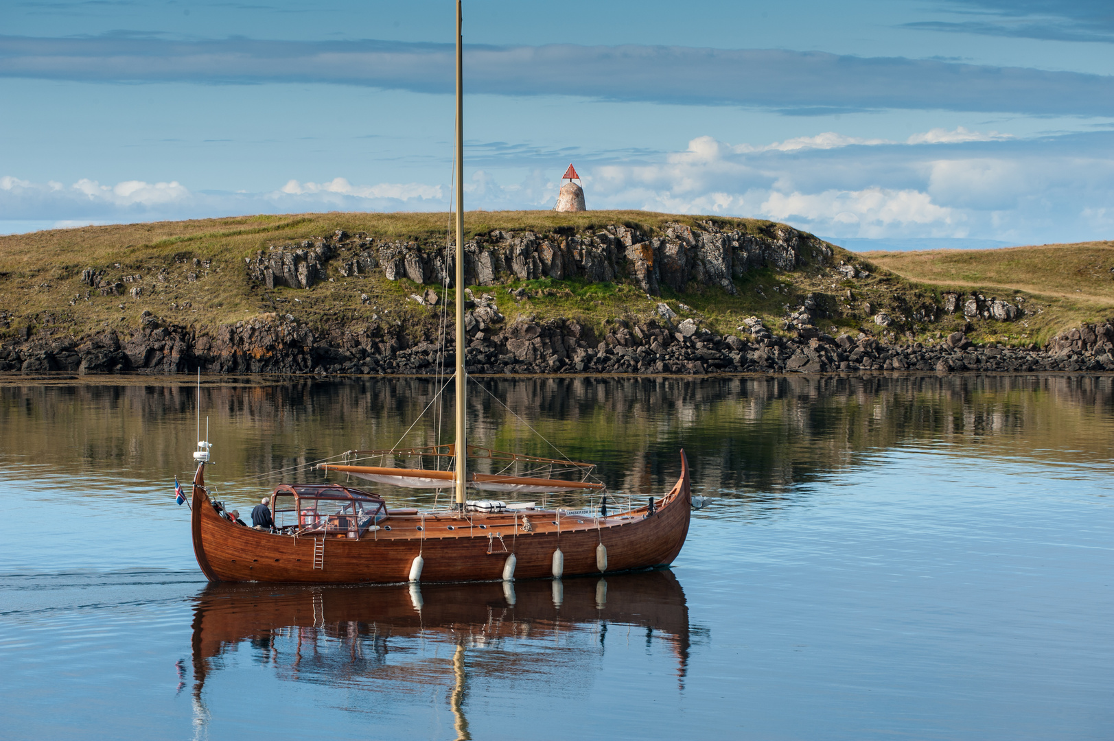 Wir fahren auf Wiking, Island