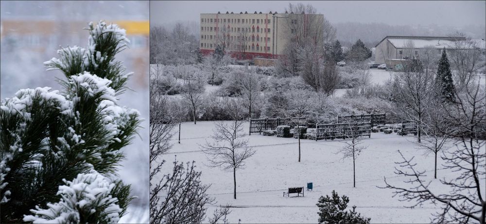 Wir haben auch etwas Schnee abbekommen