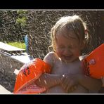 Wir hatten viel Spaß beim Baden