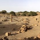 Wir schauen uns nun einen Teil der großflächigen antiken Stadt Meroe an …