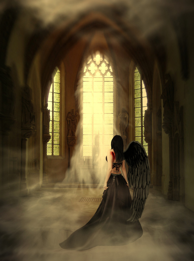 Wir Sind Alle Engel Mit Nur Einem Flugel Foto Bild Fotomontage Fantasy Mystery Fotomontagen Bilder Auf Fotocommunity