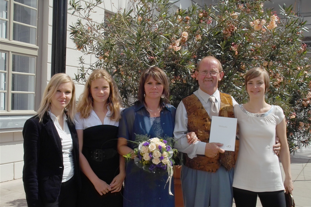 Wir sind jetzt eine glückliche Familie