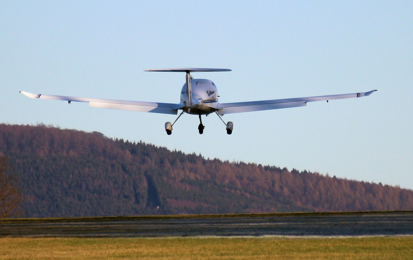 Wir üben den Landeanflug ...