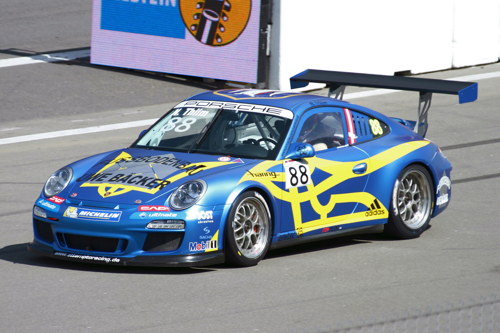 wird hatten auch schönes Wetter Porsche Cup vor dem 24h Rennen 2013