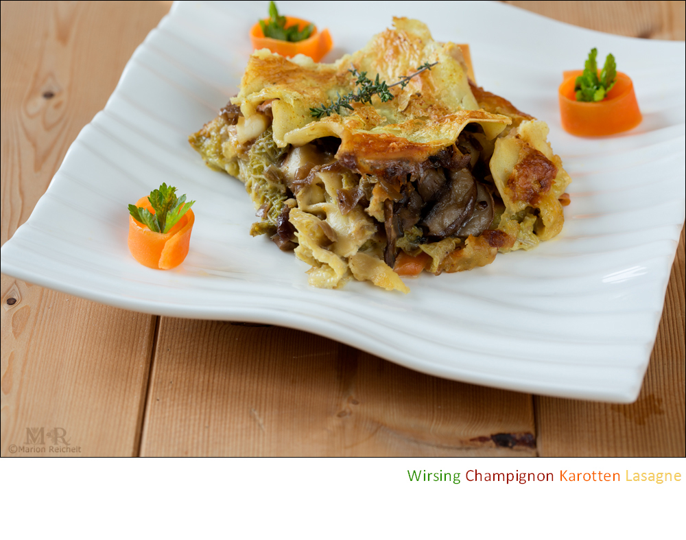 Wirsing Champignon Karotten Lasagne 2