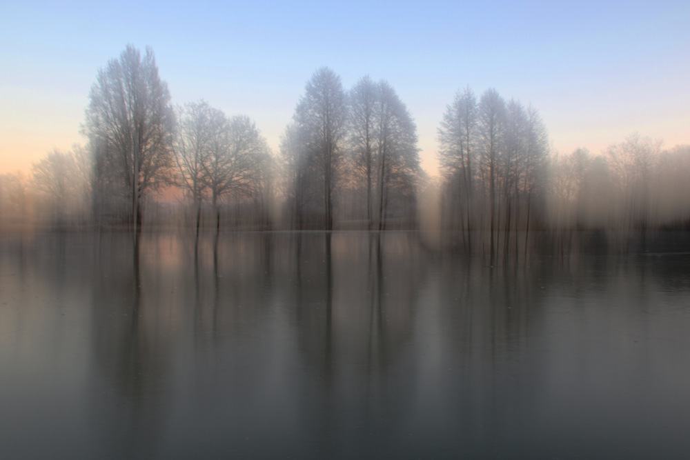 Wischeffekt am Weiher