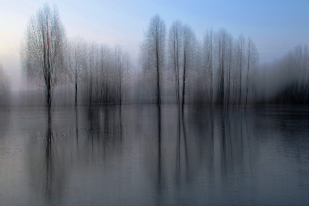 Wischeffekt am Weiher