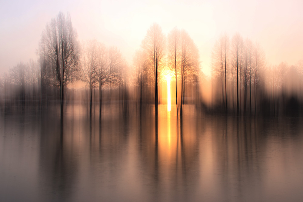 Wischeffekt am Weiher